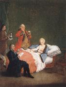 Pietro Longhi The Morgenschokolode painting